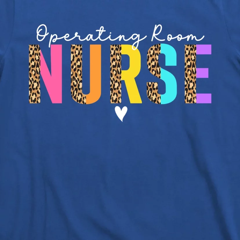 Operating Room Nurse Leopard Or Nurse Perioperative Nursing Gift T-Shirt