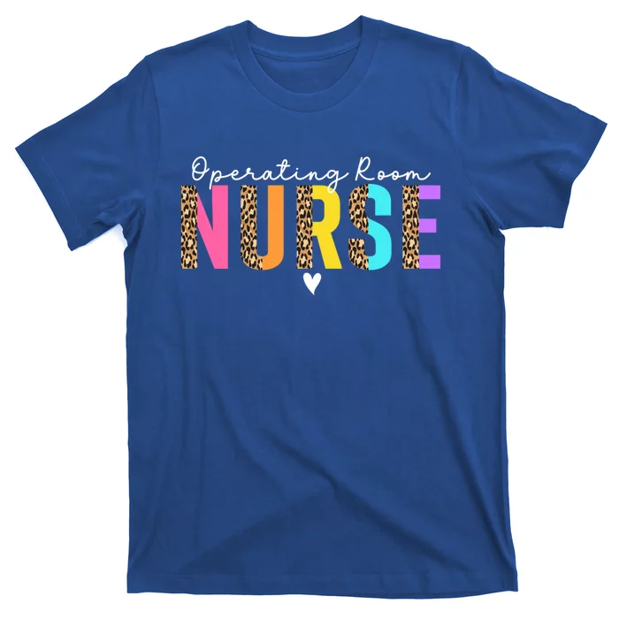 Operating Room Nurse Leopard Or Nurse Perioperative Nursing Gift T-Shirt