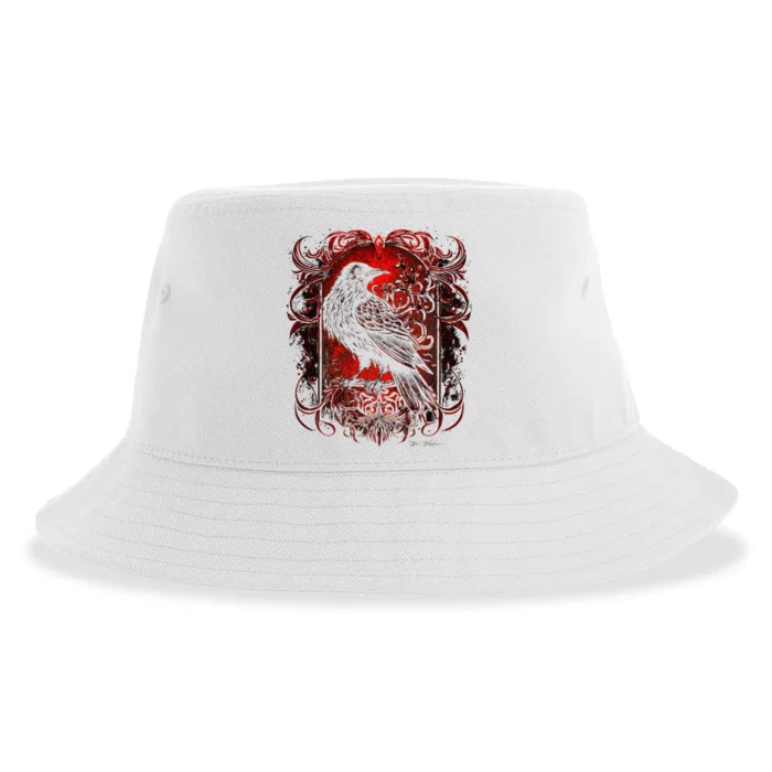 Odins Raven Northman Valhalla Norse Mythology Sustainable Bucket Hat