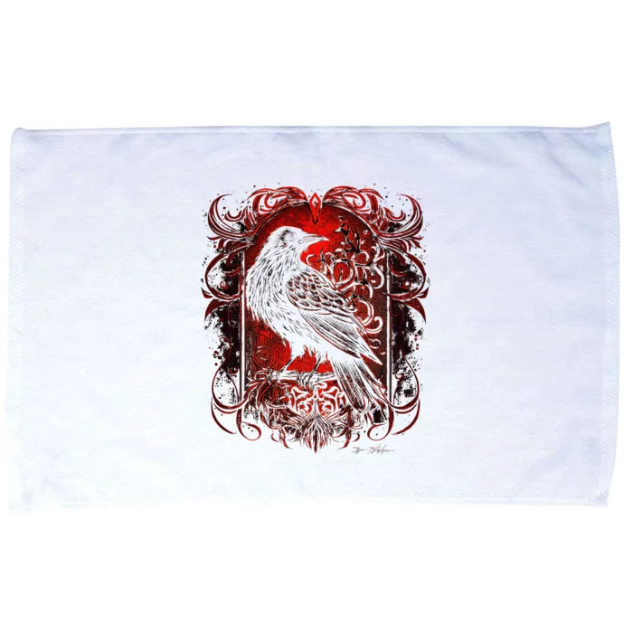 Odins Raven Northman Valhalla Norse Mythology Microfiber Hand Towel