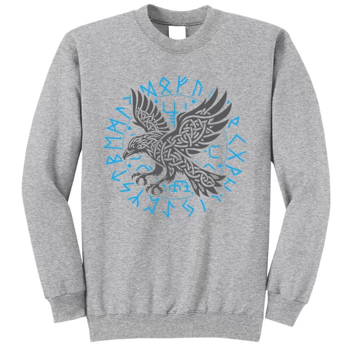 Odin’S Raven & Nordic Compass Tall Sweatshirt