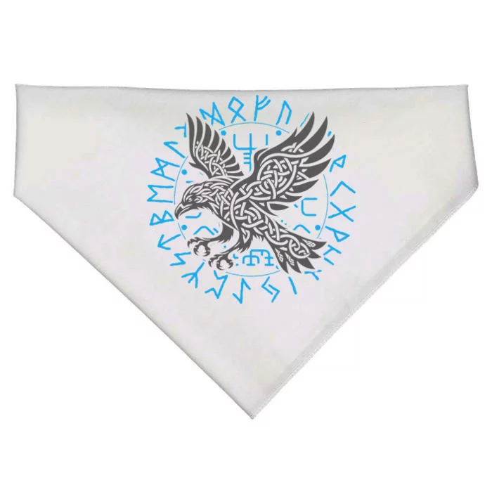 Odin’S Raven & Nordic Compass USA-Made Doggie Bandana