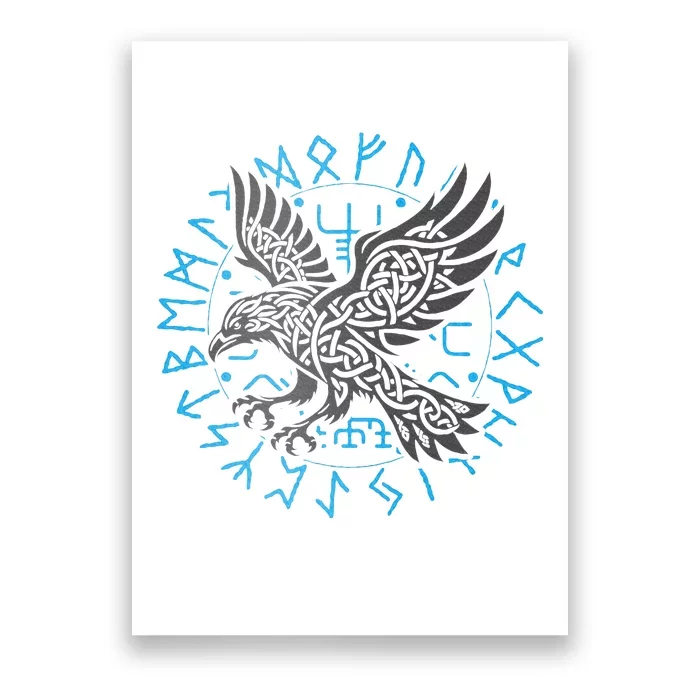 Odin’S Raven & Nordic Compass Poster