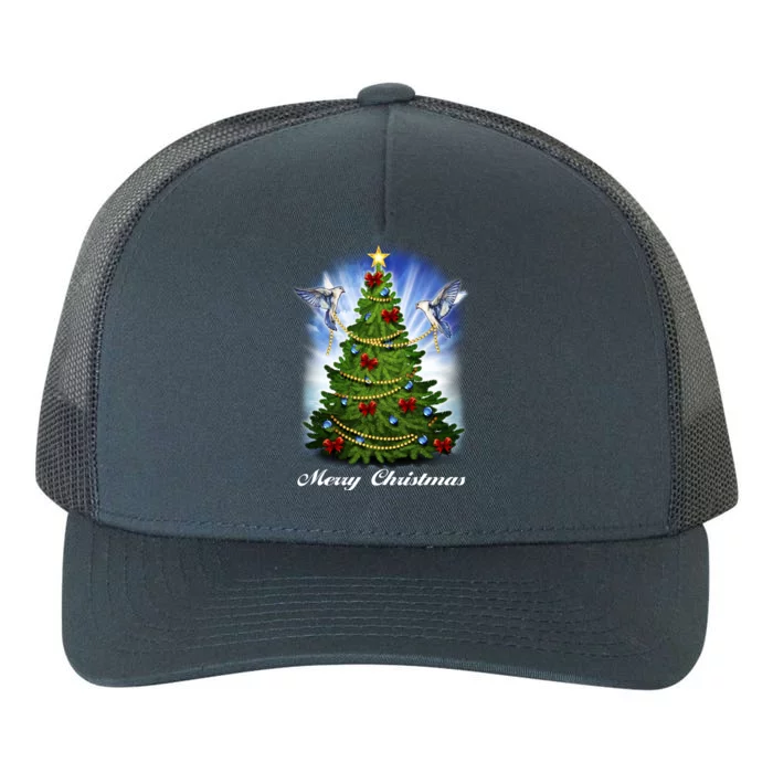 Ornament Merry Christmas Tree Yupoong Adult 5-Panel Trucker Hat