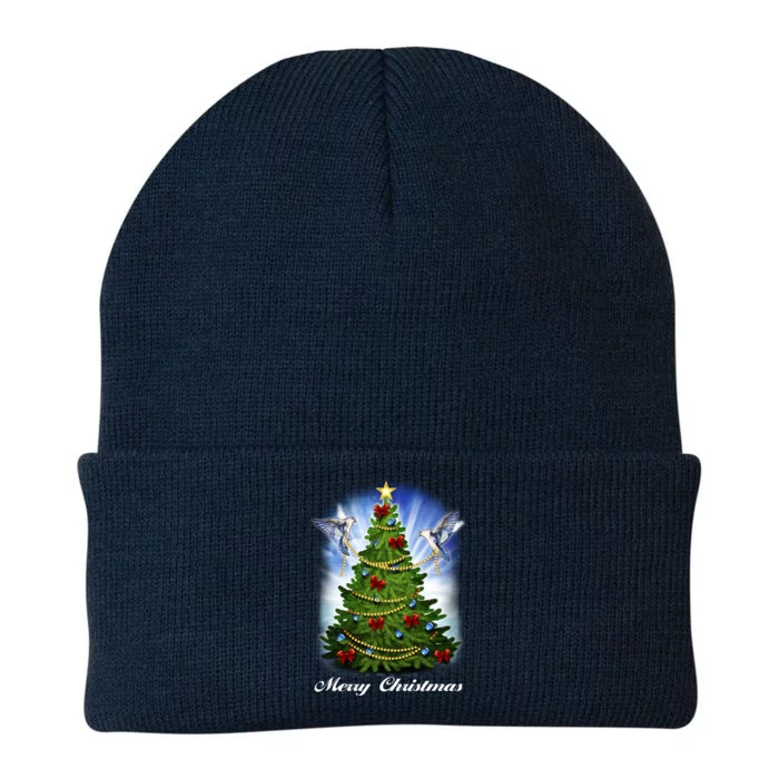 Ornament Merry Christmas Tree Knit Cap Winter Beanie