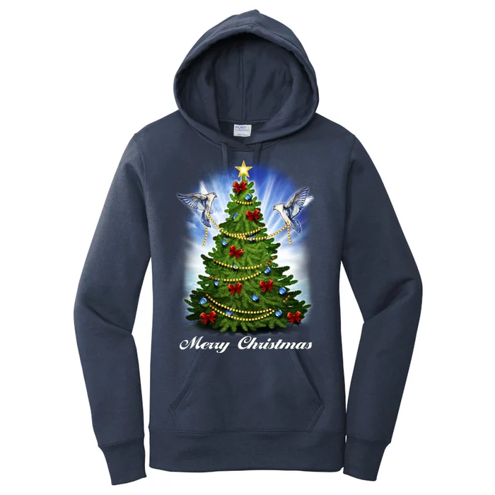 Ornament Merry Christmas Tree Women's Pullover Hoodie