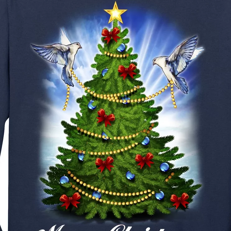 Ornament Merry Christmas Tree Tall Long Sleeve T-Shirt