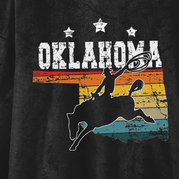 Oklahoma Rodeo Hooded Wearable Blanket