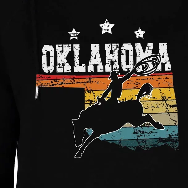 Oklahoma Rodeo Womens Funnel Neck Pullover Hood