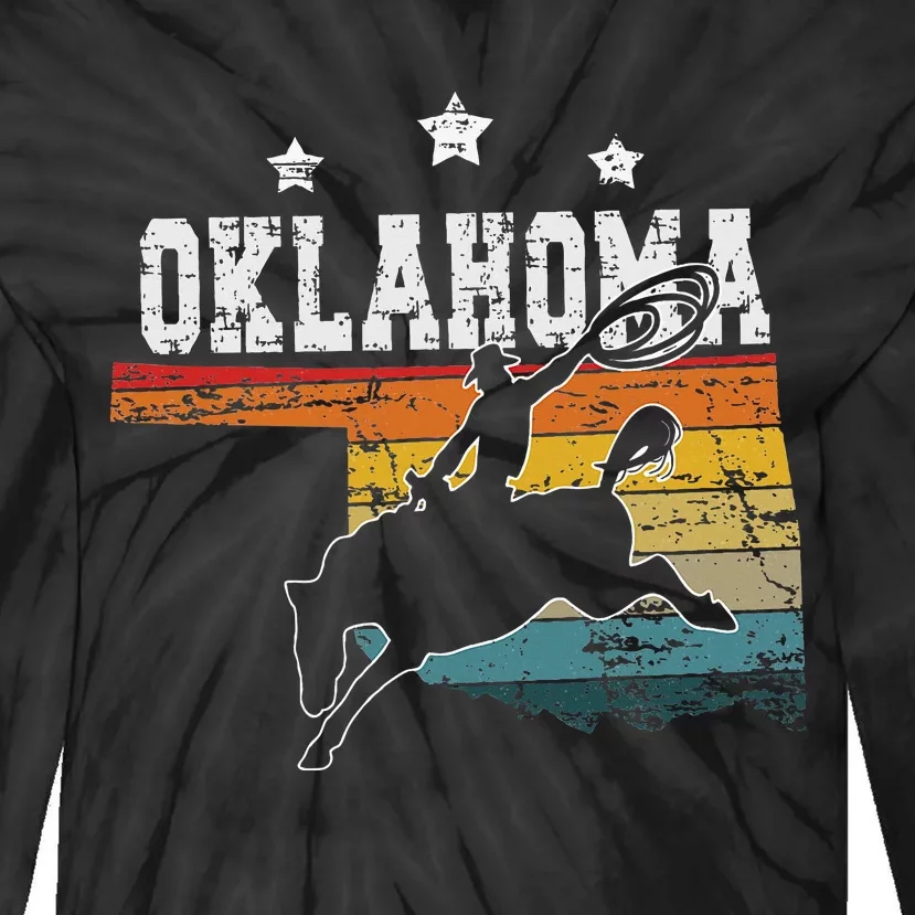 Oklahoma Rodeo Tie-Dye Long Sleeve Shirt