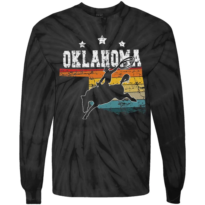 Oklahoma Rodeo Tie-Dye Long Sleeve Shirt