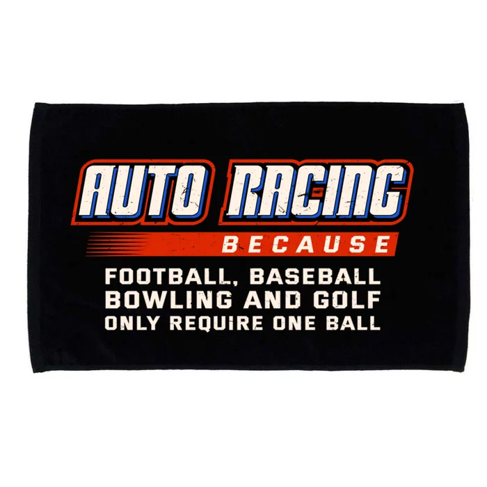 Only Require One Ball Car Racing Sports Auto Racing Gift Microfiber Hand Towel