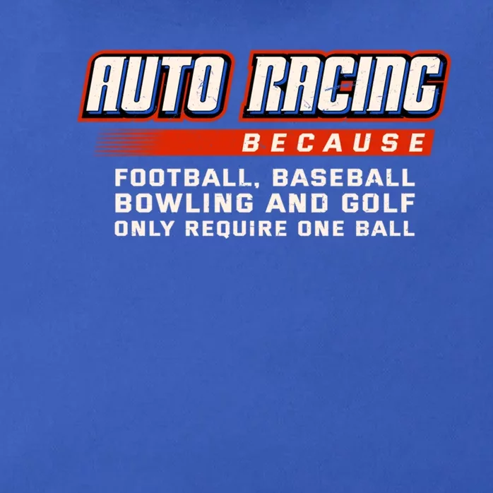 Only Require One Ball Car Racing Sports Auto Racing Gift Zip Tote Bag