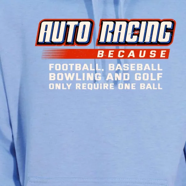 Only Require One Ball Car Racing Sports Auto Racing Gift Unisex Surf Hoodie