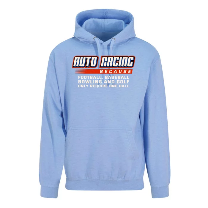 Only Require One Ball Car Racing Sports Auto Racing Gift Unisex Surf Hoodie