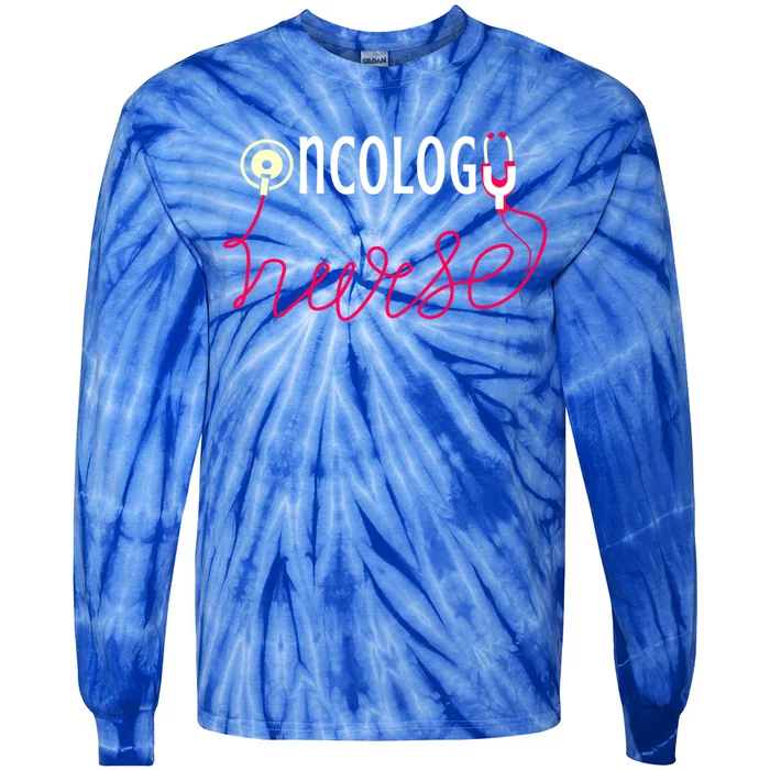 Onc Rn Oncology Appreciation Nurse Great Gift Tie-Dye Long Sleeve Shirt