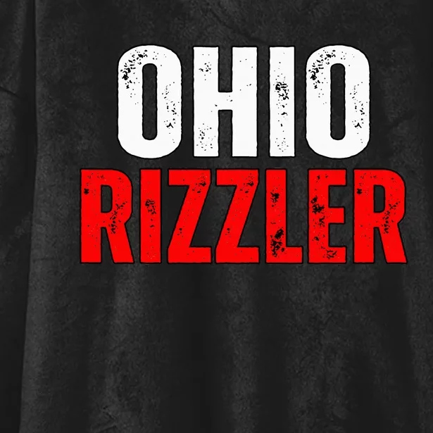 Ohio Rizzler Ohio Rizz Funny Ironic Hooded Wearable Blanket