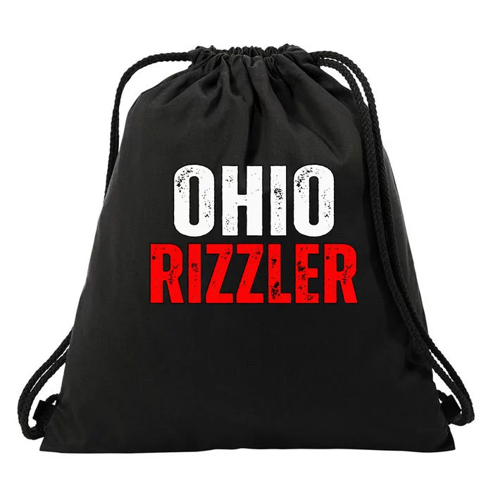 Ohio Rizzler Ohio Rizz Funny Ironic Drawstring Bag