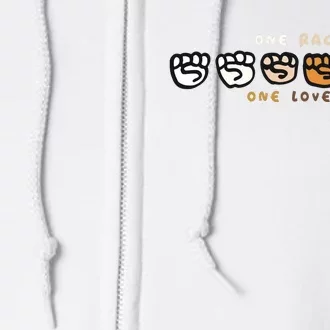 One Race One Love Full Zip Hoodie