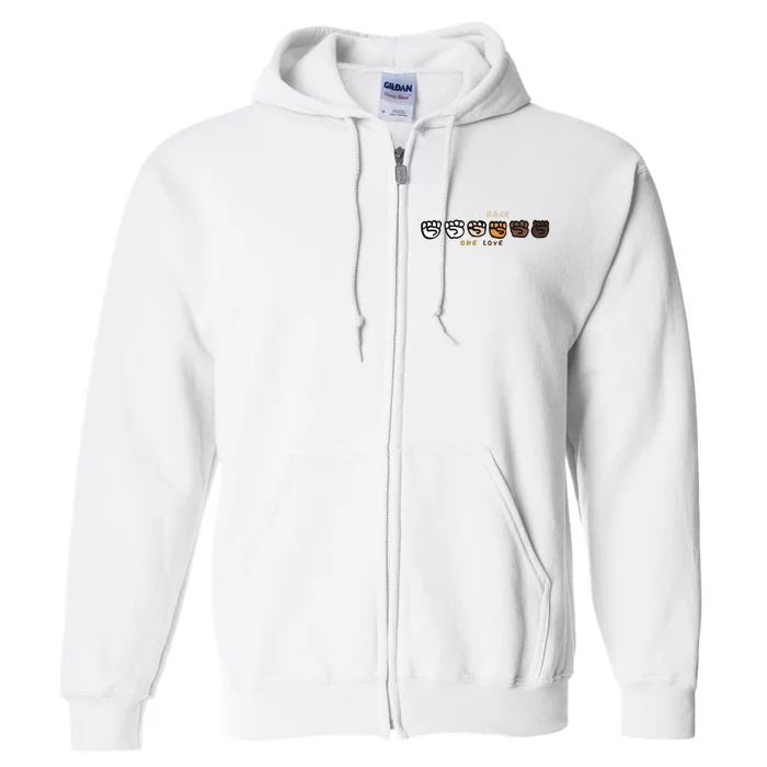 One Race One Love Full Zip Hoodie