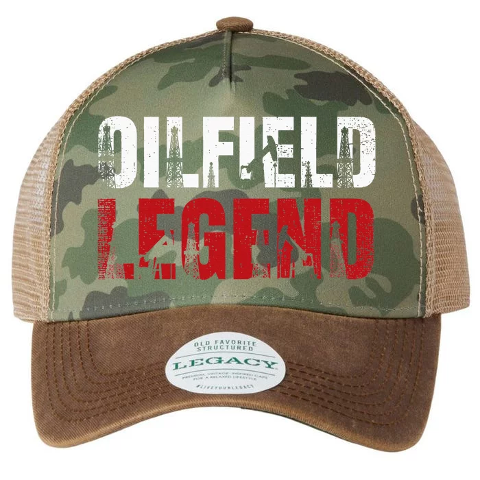 Oil Rig Oilfield Legend Oildrilling Oilfield Worker Oilman Legacy Tie Dye Trucker Hat