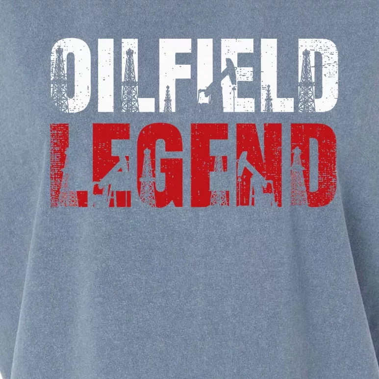 Oil Rig Oilfield Legend Oildrilling Oilfield Worker Oilman Garment-Dyed Women's Muscle Tee