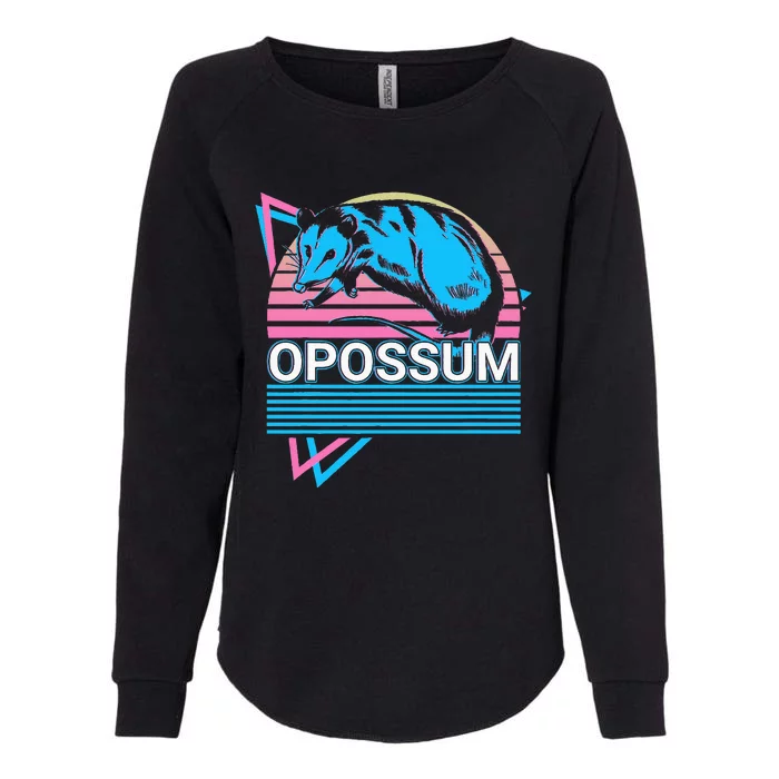 Opossum Retro Womens California Wash Sweatshirt