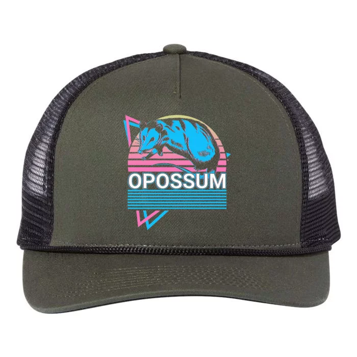 Opossum Retro Retro Rope Trucker Hat Cap