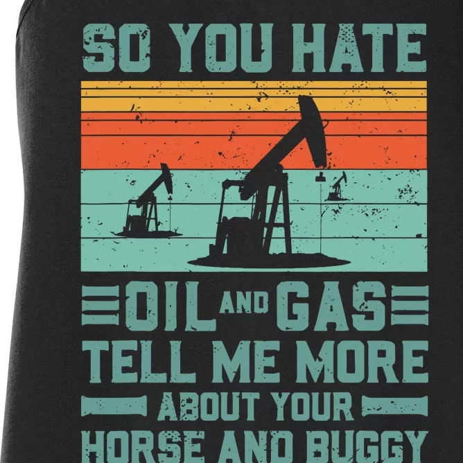 Oil Rig Oil Field Worker Gifts Women's Racerback Tank