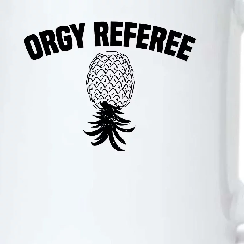 Orgy Referee Pineapple Upside Down Black Color Changing Mug