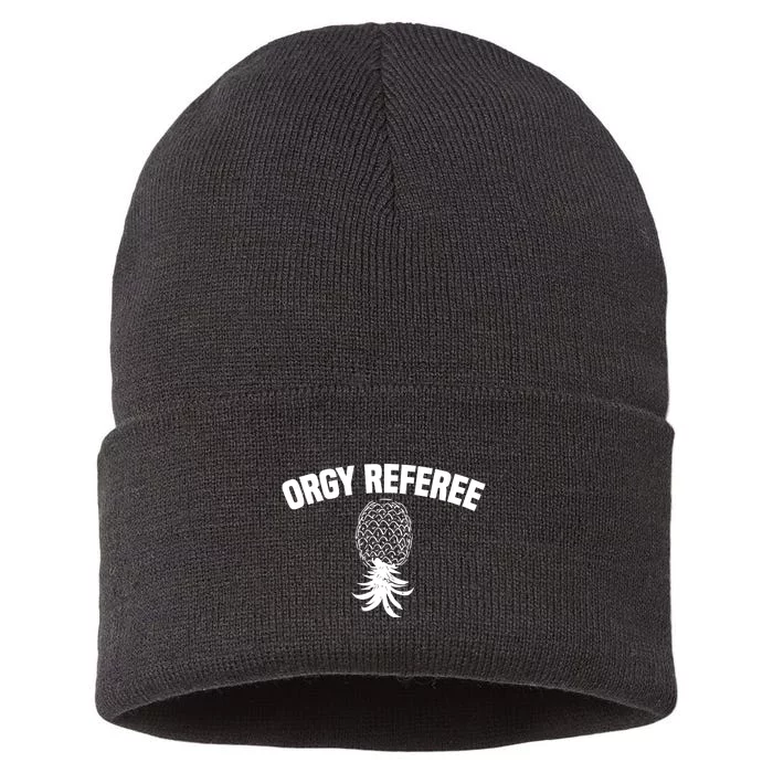 Orgy Referee Pineapple Upside Down Sustainable Knit Beanie