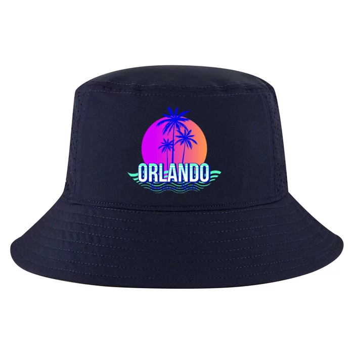 Orlando Retro Palm Trees Sunshine State Cool Comfort Performance Bucket Hat