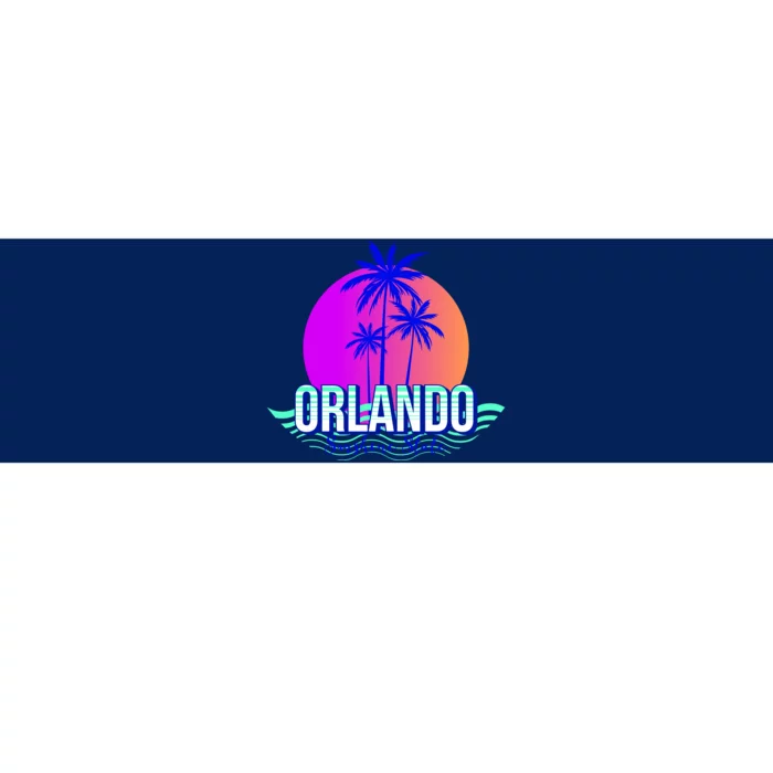 Orlando Retro Palm Trees Sunshine State Bumper Sticker