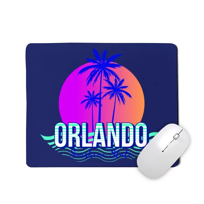 Orlando Retro Palm Trees Sunshine State Mousepad