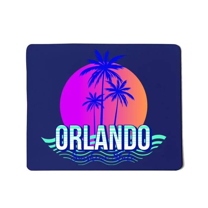 Orlando Retro Palm Trees Sunshine State Mousepad