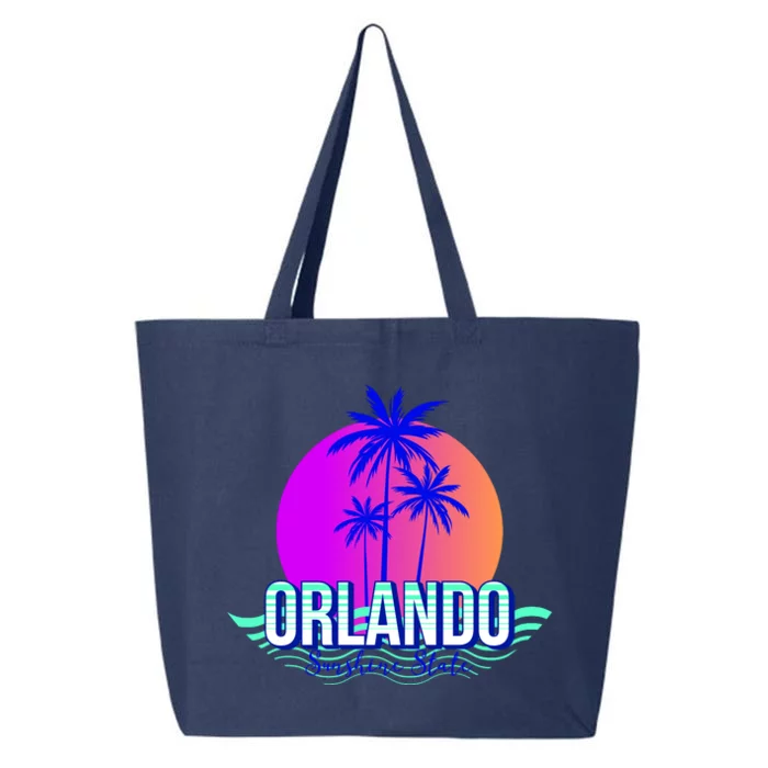 Orlando Retro Palm Trees Sunshine State 25L Jumbo Tote