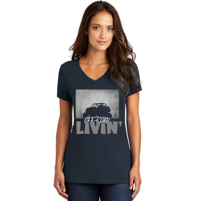 Off Road Quad ATV - Off Road Quad ATV Women's V-Neck T-Shirt