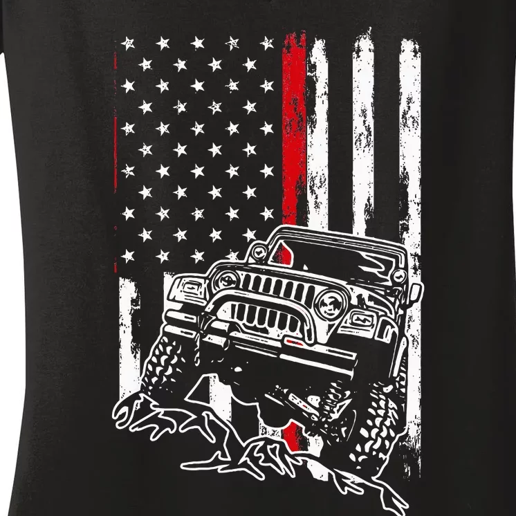 Off Roading Quad Atv Apparel Off Road Quad Atv Women's V-Neck T-Shirt