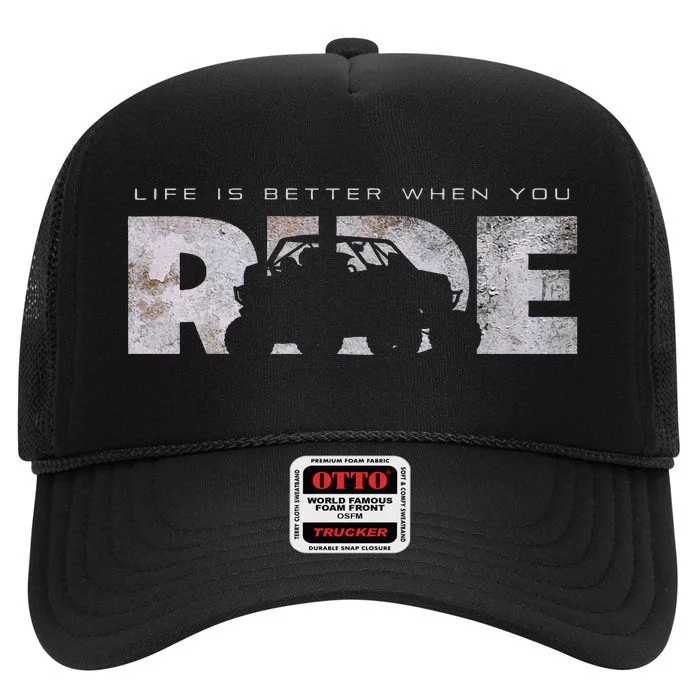 Off Road Quad Atv Off Road Quad Atv High Crown Mesh Trucker Hat