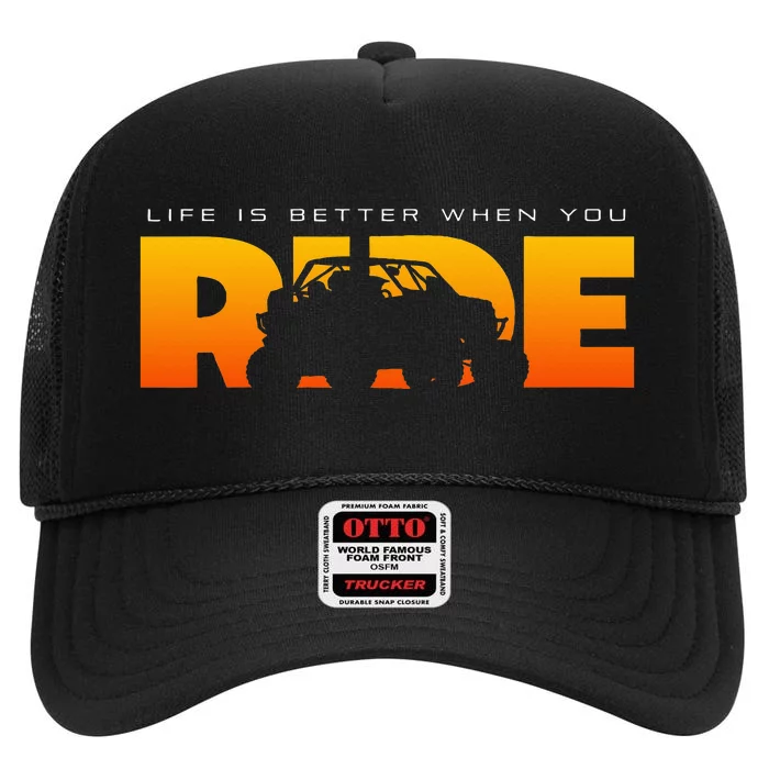 Off Road Quad Atv Apparel Off Road Quad Atv High Crown Mesh Trucker Hat