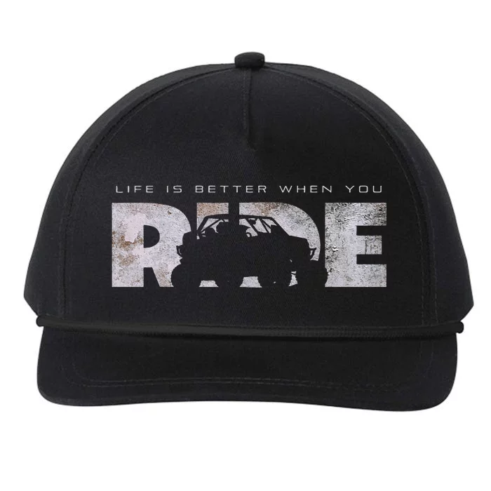 Off Road Quad Atv Apparel Off Road Quad Atv Snapback Five-Panel Rope Hat