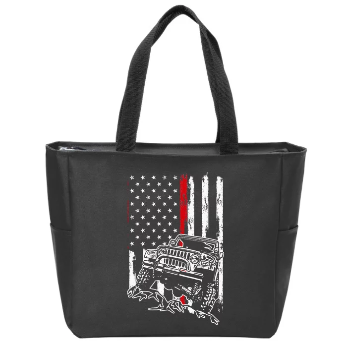 Off Roading Quad Atv Apparel Off Road Quad Atv Zip Tote Bag