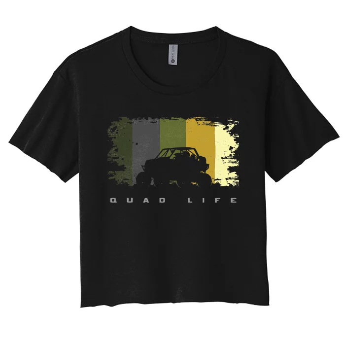 Off Road Quad Atv Apparel Off Road Quad Atv Women's Crop Top Tee