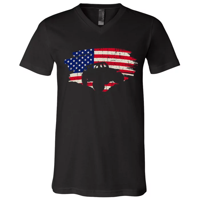 Off Roading Quad Atv Apparel Off Road Quad Atv V-Neck T-Shirt