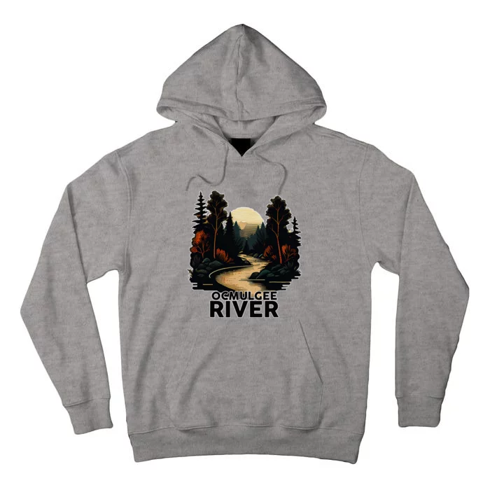 Ocmulgee River Retro Minimalist River Ocmulgee Tall Hoodie