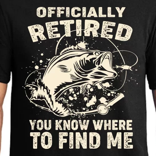 OFishAlly Retired Retirement Fishing Gift Pajama Set