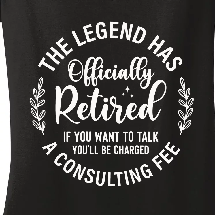 Officially Retired , Retirement Gift Women's V-Neck T-Shirt