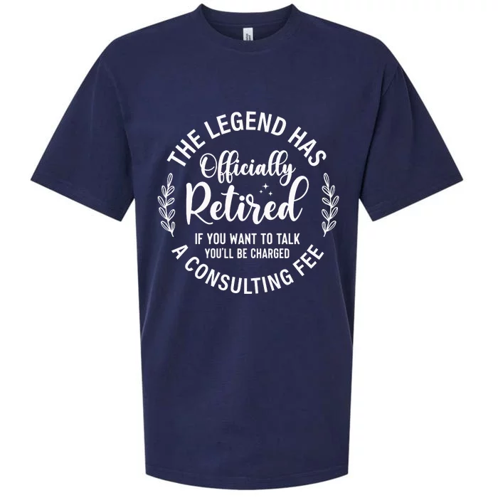 Officially Retired , Retirement Gift Sueded Cloud Jersey T-Shirt