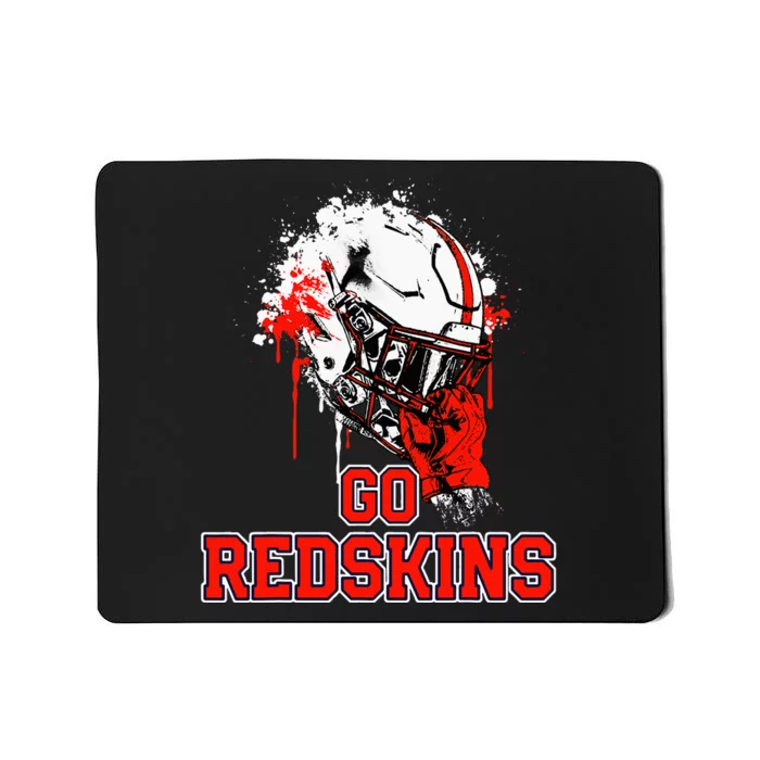 Oneonta Redskins Rising Helmet Go! Mousepad