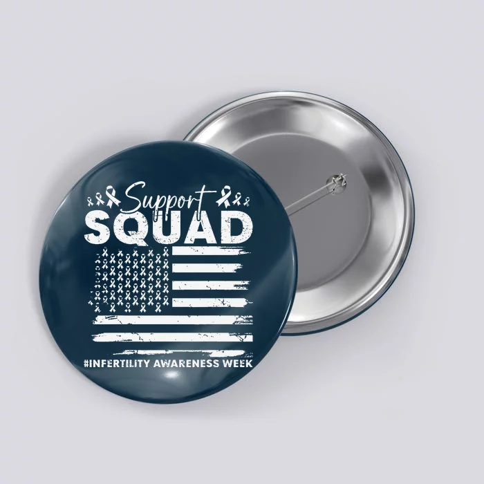 Orange Ribbon Support Infertility Awareness Squad Button